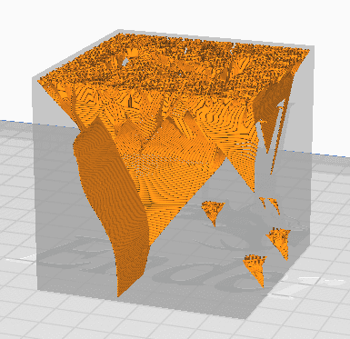 lightning infill example for calibration cube