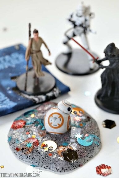 The force is strong with this slime project! You'll rule the galaxy with this easy DIY Star Wars Slime.