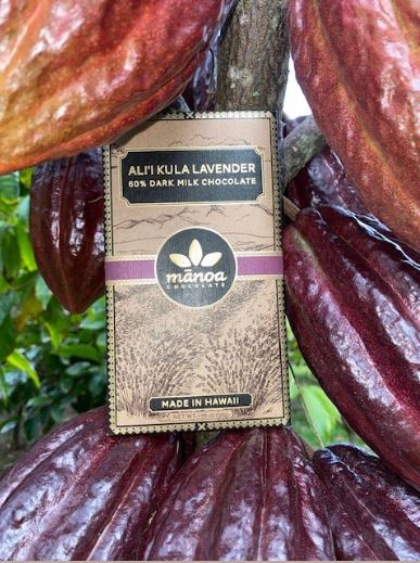 Lavender Chocolate Bar Manoa 60% Cacao