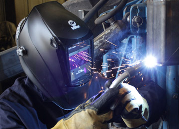 Image of a person welding