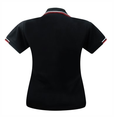 เสื้อโปโลสีดำขลิบแดง MN Polo - Image 5