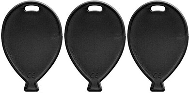 Balloon Shape Weights - Black - Pack of 100