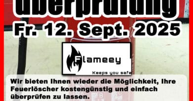 Feuerlöscherüberprüfung – Einladung – 12.09.2025