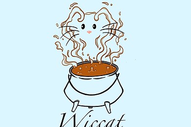 Wiccat bar à chats Strasbourg projet décoration logo