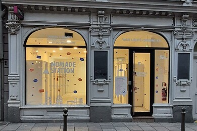 Nomade Station consigne bagages valises Strasbourg Alsace façade 1
