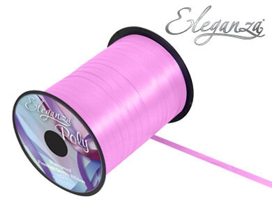 Eleganza Poly Curling Ribbon 5mm x 500yds Classic Pink