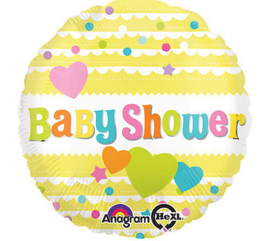 18 Inch Standard Foil Balloon Baby Shower Yellow
