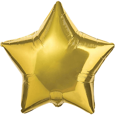 18 Inch Gold Star Foil Balloon