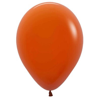 Sempertex 5 Inch Fashion Solid Sunset Orange Balloon (100)