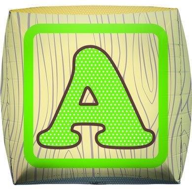 17 Inch  Baby Block Cube Foil Balloon - Image 4
