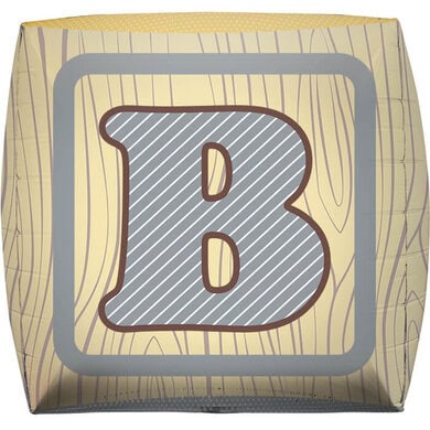 17 Inch  Baby Block Cube Foil Balloon - Image 2
