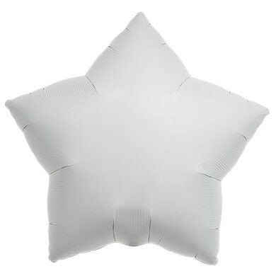 18 Inch White Star Foil Balloon