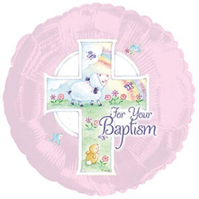 18" Christening Baptism Foil Balloon - 115315 - 1 PC