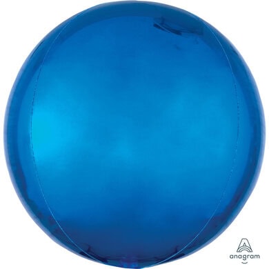 Blue Orbz Unpackaged Foil Balloon 15" x 16" - 1 PC