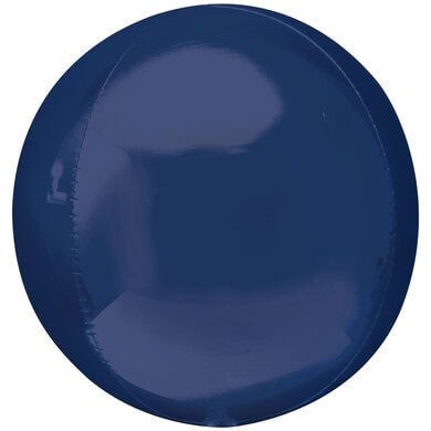 Navy Blue Orbz Unpackaged Foil Balloon 15" x 16" - 3 PC