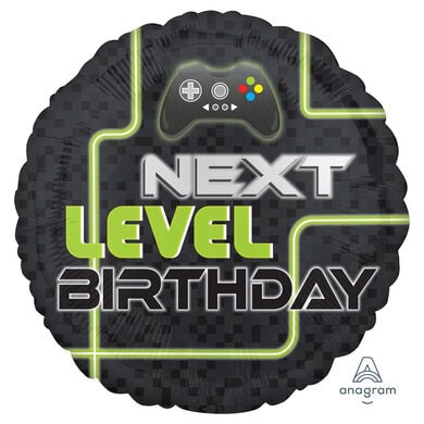 Level Up Birthday Standard 18" Foil Balloon