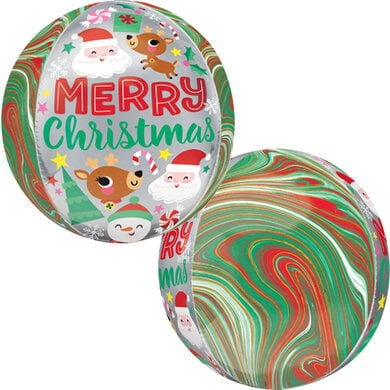 Adorable Christmas Buddies Orbz 15" Foil Balloon