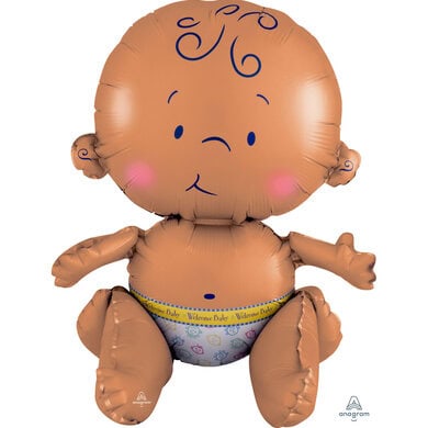 Celebrate Baby Multi Foil Balloon 13" w x 15" h