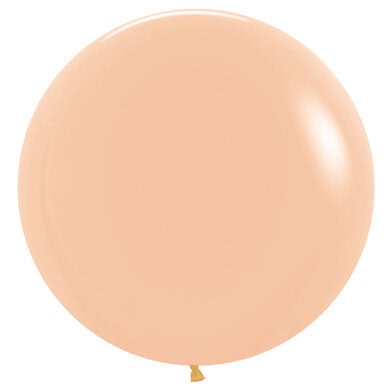 24 Inch Sempertex Fashion Solid Peach Latex Balloons 3 Pack