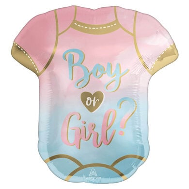 The Big Gender Reveal Supershape 22 Inch Foil Balloon