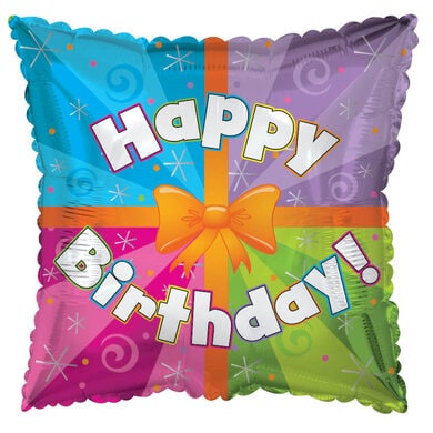 CTI Happy Birthday Colourful Present Bow