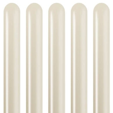 Kalisan 260 Mirror White Gold Balloons (100)