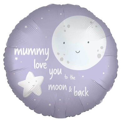 Mummy Love You to the Moon and Back 18 Inch Foil Balloon