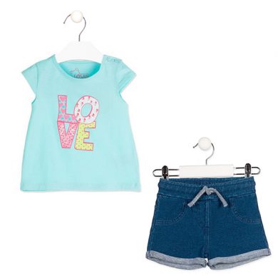 Σύνολο Losan Bebe Denim Βεραμάν S818-1203AD