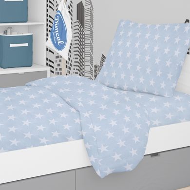 Σετ Σεντόνι Παιδικό 3τεμ. 160×240 Dim Collection - Star 33 Σιέλ