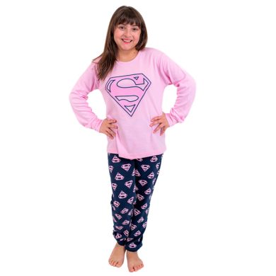 Πυτζάμα Nina Club 144 SuperWoman Ρόζ
