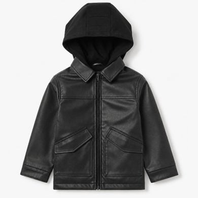 Μπουφάν Δερμάτινο Losan Kids L26WKB0606 Μαύρο