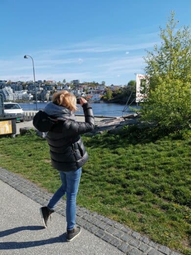 Nic beim Fotografieren in Kristiansand