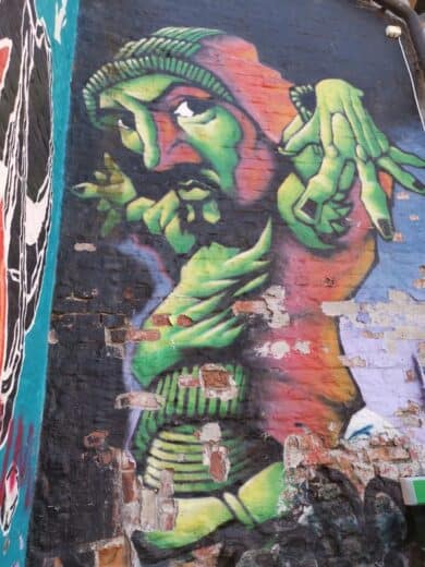 Eins von zahlreichen Graffitis in Oslo