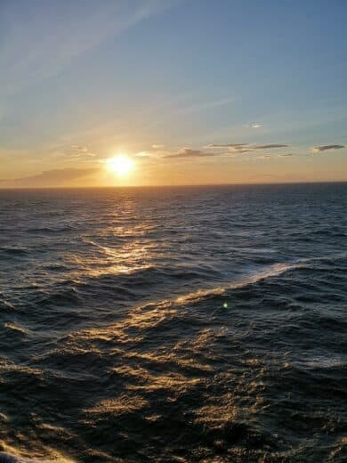Sonnenuntergang auf der Mein Schiff 1