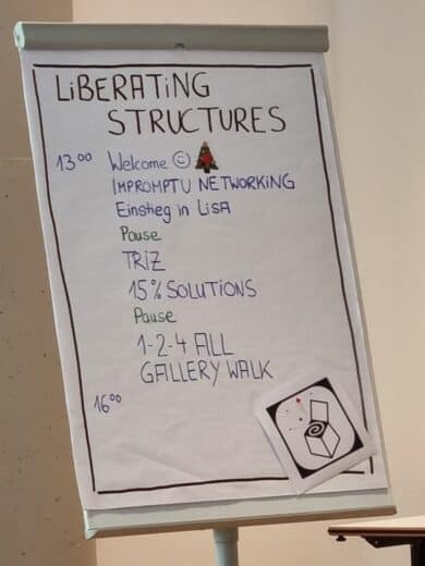 Zeitplan für den Einstiegsworkshop in Liberating Structures