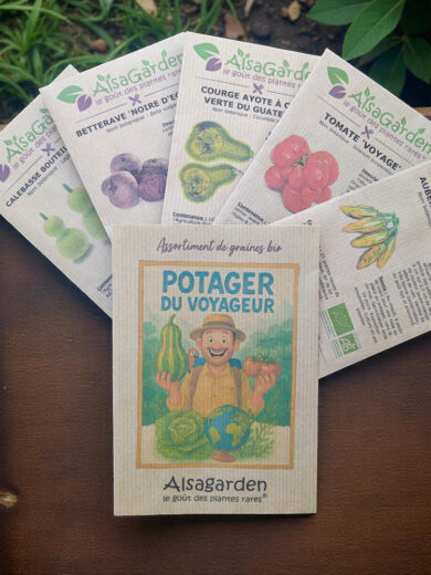 Assortiment Potager du Voyageur (5 Variétés de graines BIO)