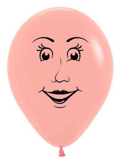 Woman's Face Female 11 inch balloon Sempertex