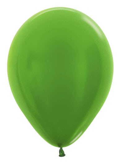 Sempertex 5 Inch Metallic Lime Green Balloons (100)