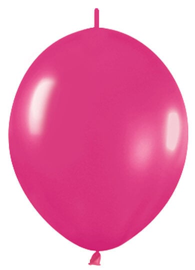12 Inch  Link-O-Loon Metallic Fuchsia