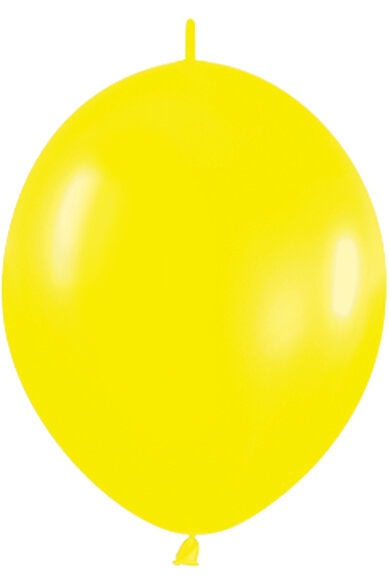 12 Inch  Link-O-Loon Fashion Solid Yellow
