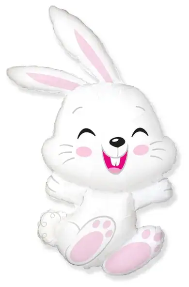 14 Inch Bunny Rabbit Mini Foil Balloon