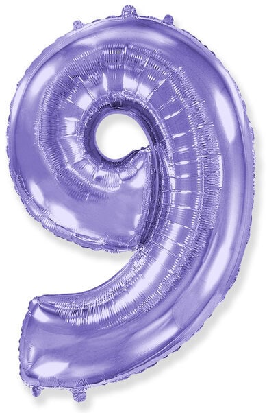 Flexmetal 34 Inch Foil Balloon Lilac Number 9