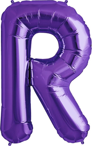 34 Inch  Letter R - Purple