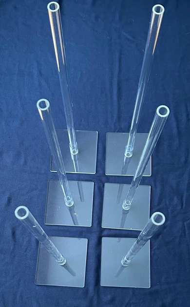 Plexi Glass Pole Reusable Balloon Stand pack of 6 - Image 2