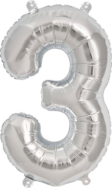 16 Inch Number 3 - Silver