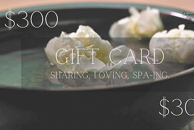 Orient Retreat Spa Toronto gift card in $300 value.