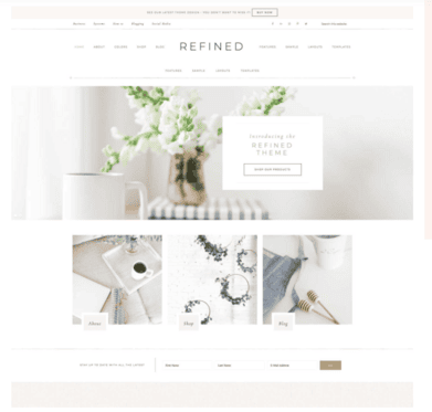 Refined Theme by Restored 316 - Best WordPress themes for female entrepreneurs