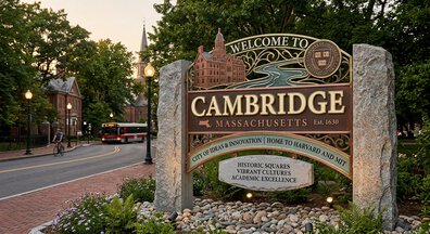 Security in Cambridge, MA – welcome sign