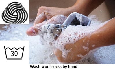 hand washing wool socks