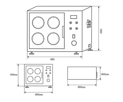 Product Structure of TT-PT Series Pilling Tester (Random Tumble)